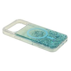 Stylish 2-Tone Transparent Design Magnetic MagSafe Compatible Ring Phone Case with Sparkle Glitter Dust for Apple iPhone 17 Pro Max (Green) Stylish 2-Tone Transparent Design Magnetic MagSafe Compatible Ring Phone Case with Sparkle Glitter Dust for Apple iPhone 17 Pro Max (Green)